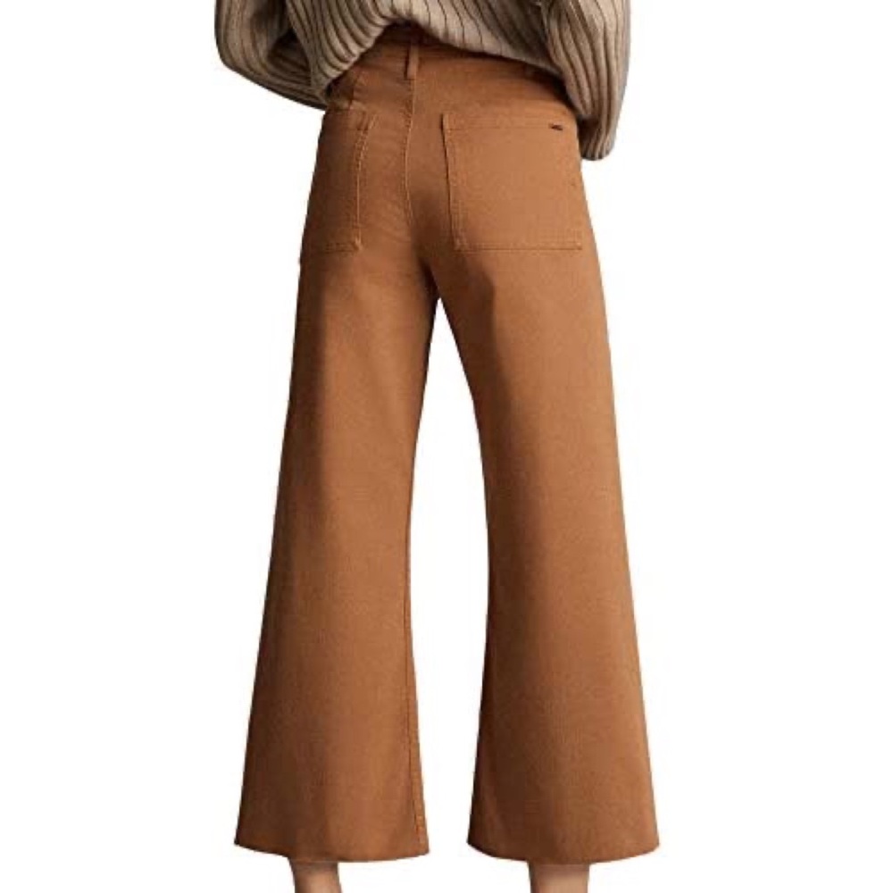 Massimo Dutti High Rise Brown Jeans View 3